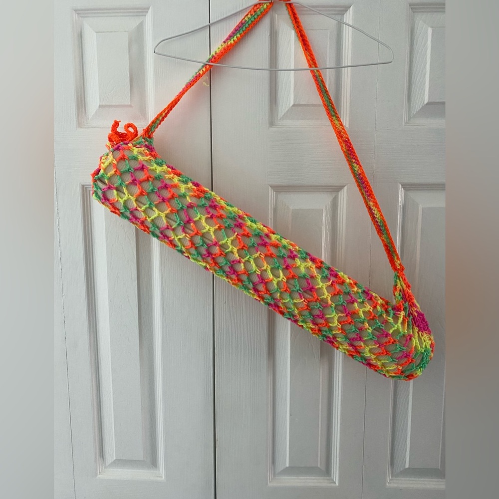 Newly finished yoga mat bag